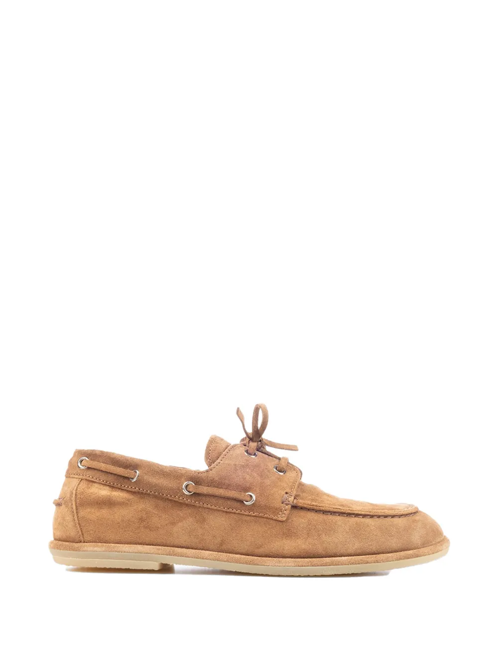 Officine Creative Love 001 suede boat shoes Bruin