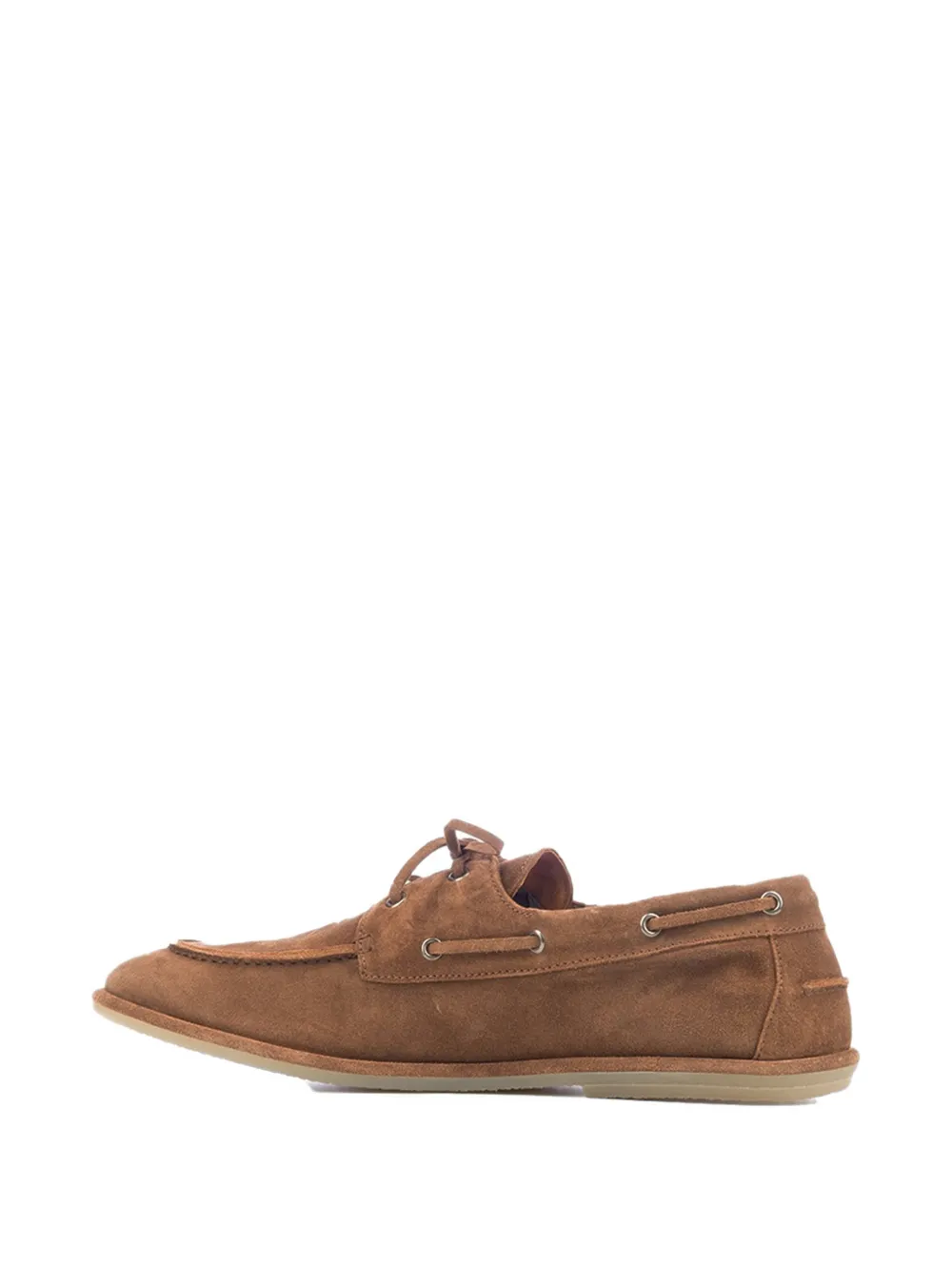 Officine Creative Love 001 suede boat shoes Bruin