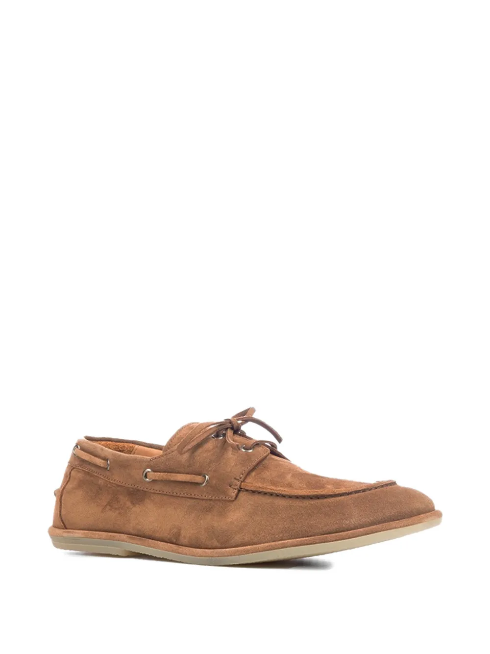Officine Creative Love 001 suede boat shoes Bruin