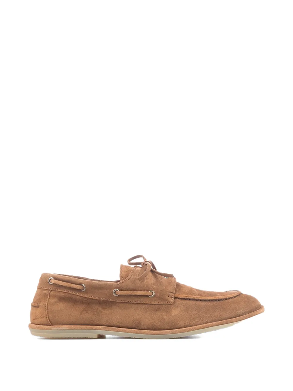 Officine Creative Love 001 suede boat shoes Bruin