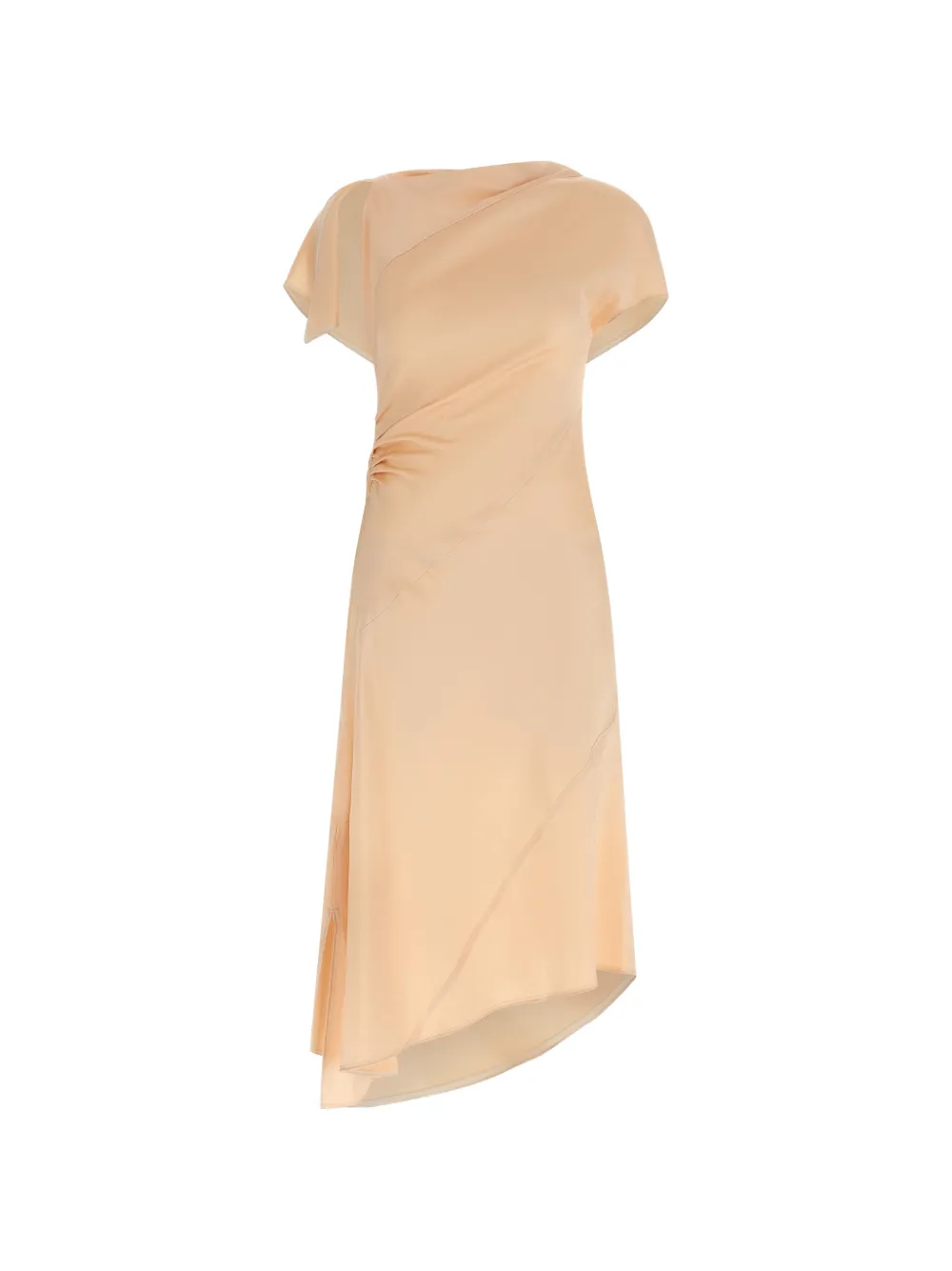 Victoria Beckham twist-detail asymmetric dress - Toni neutri