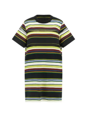 Sacai Asymmetric T-shirt Dress | Black | FARFETCH ZA