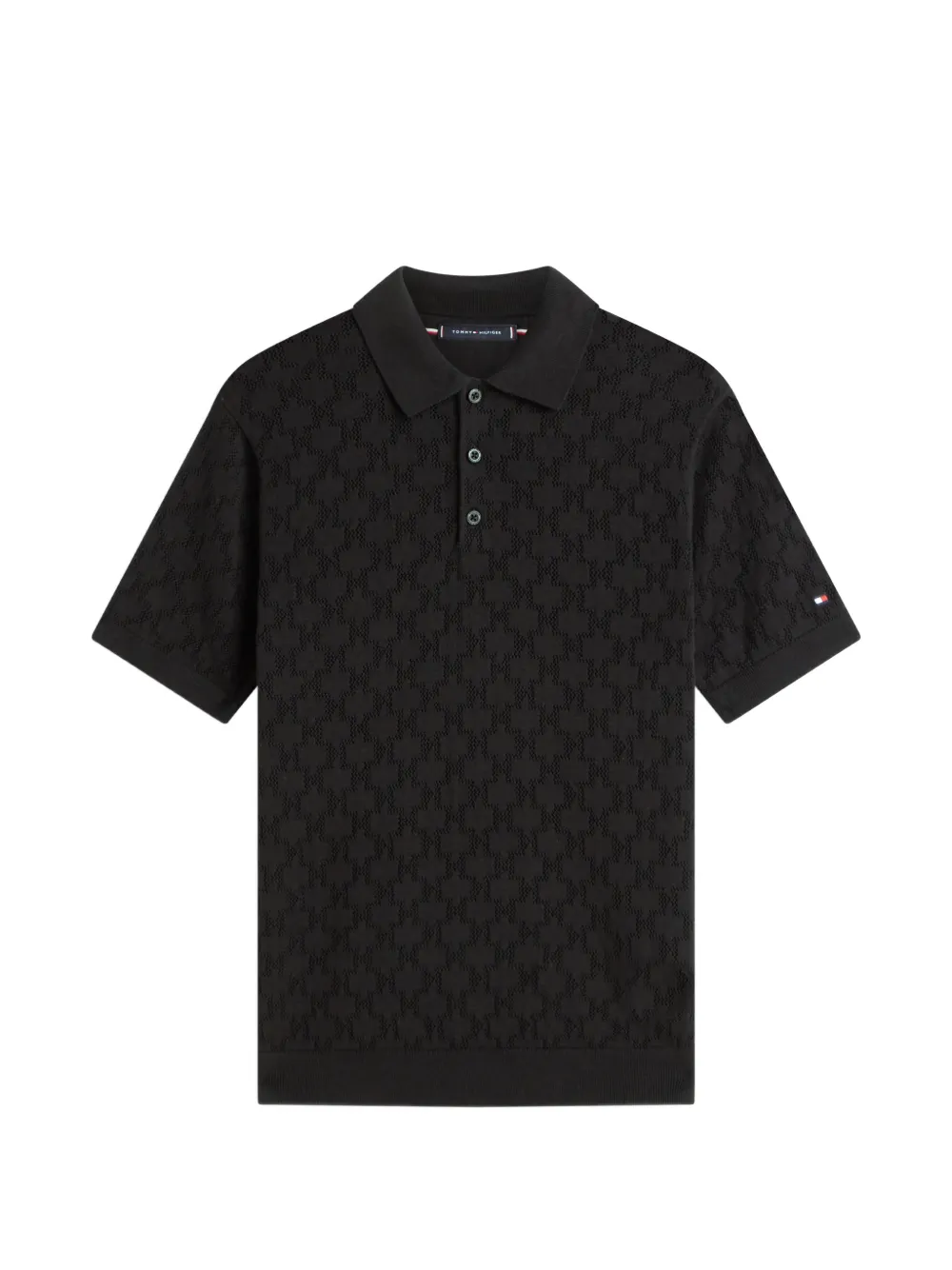 Tommy Hilfiger short-sleeve polo shirt - Nero
