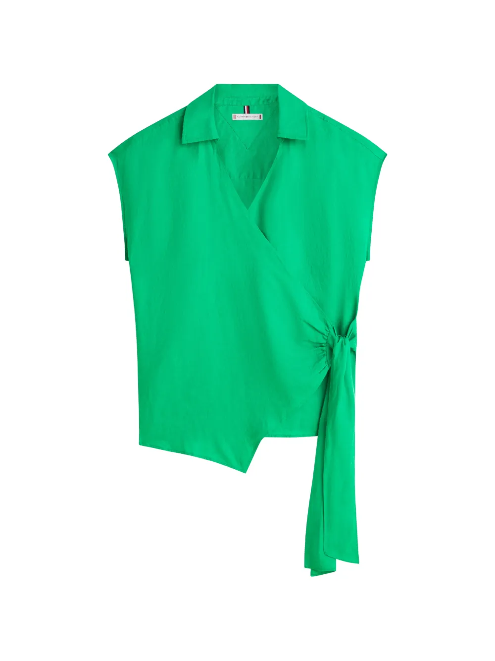 Tommy Hilfiger wrap-design blouse - Verde