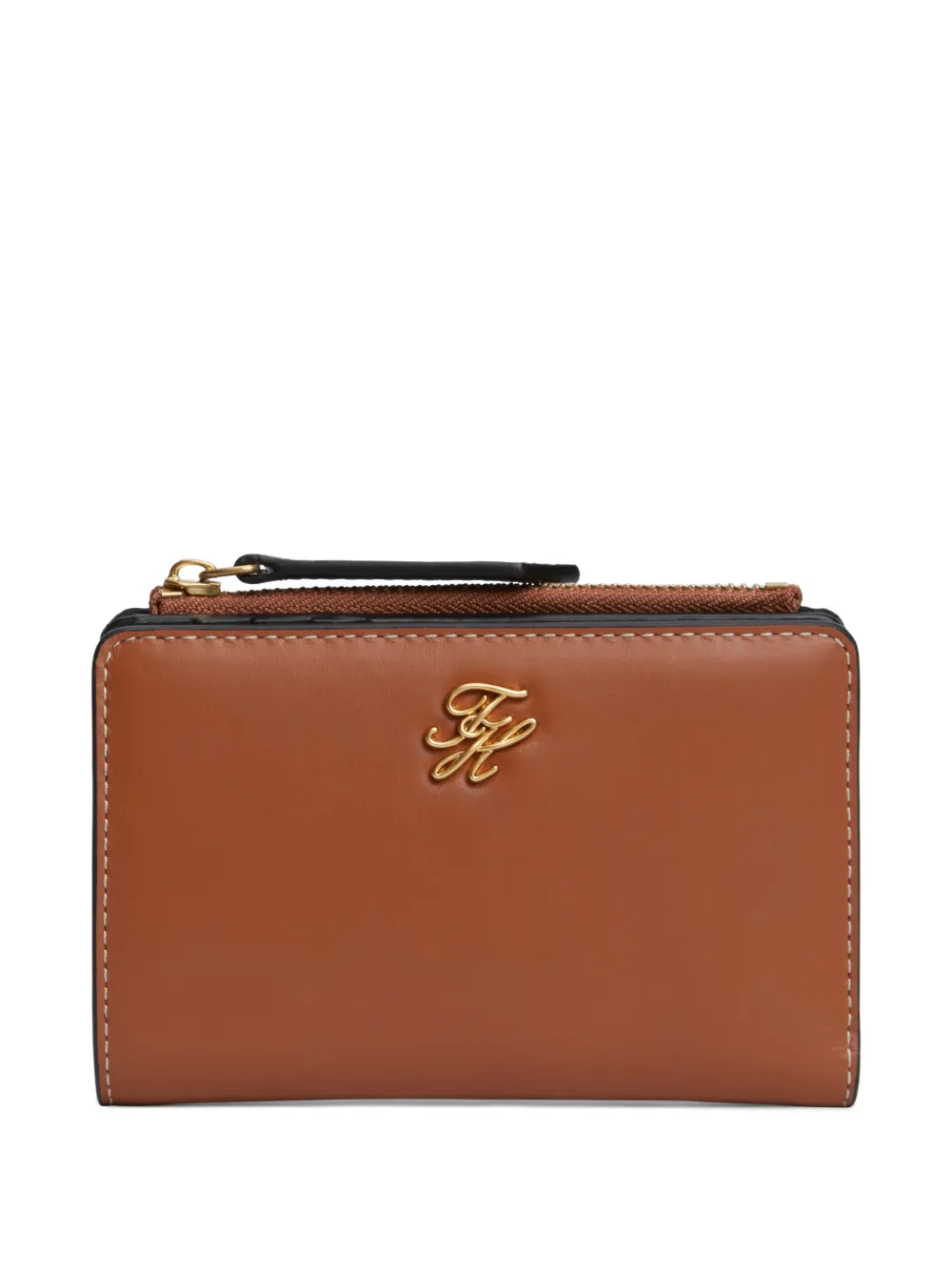 Tommy Hilfiger logo-plaque wallet - Marrone