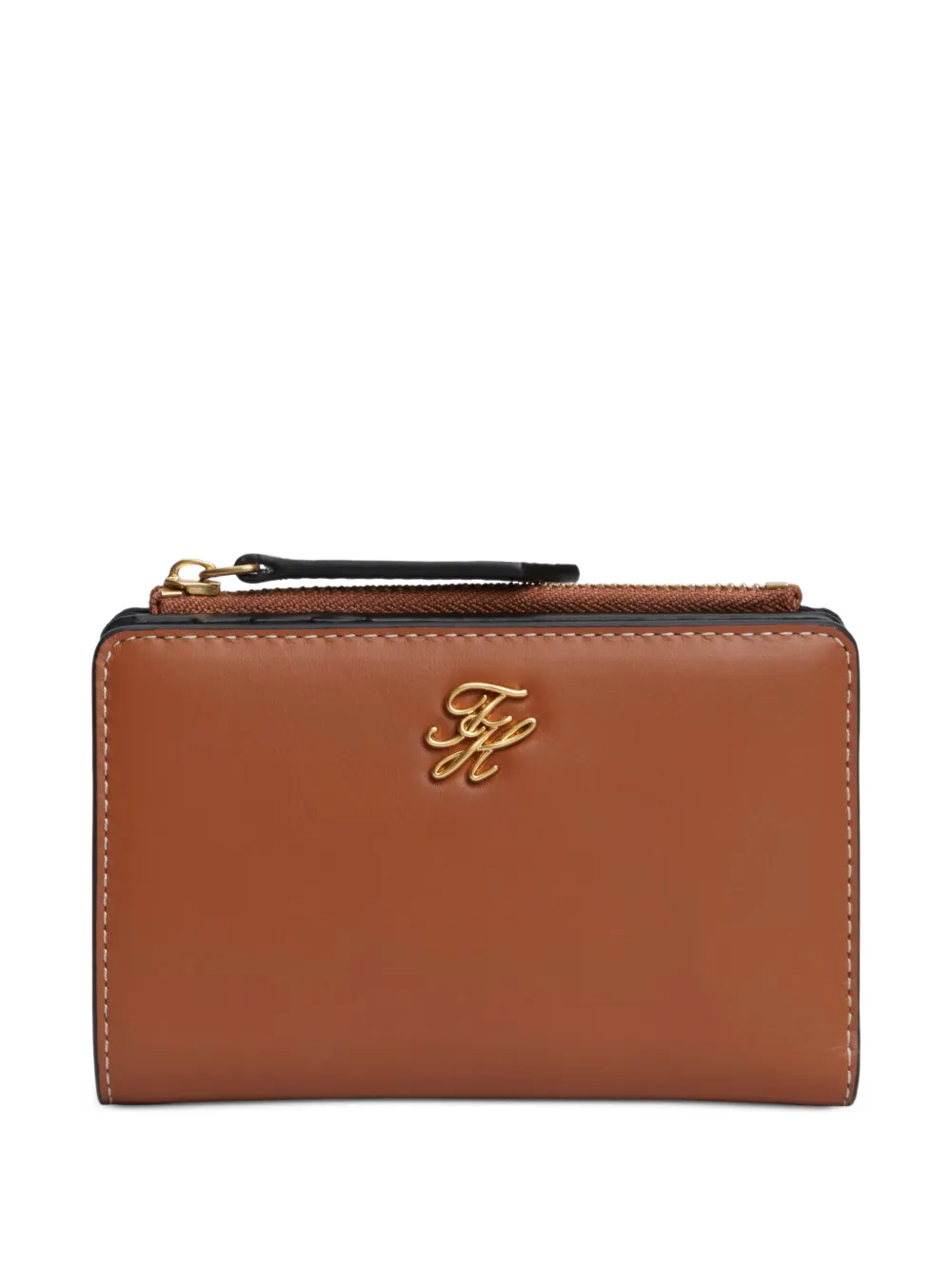 Tommy Hilfiger logo-plaque wallet - Marrone