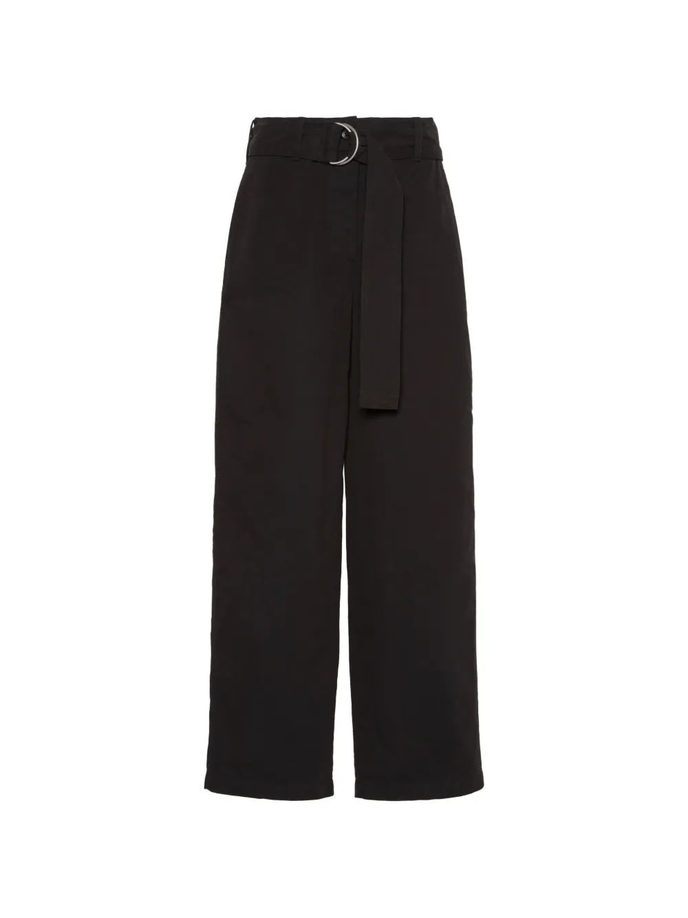 Calvin Klein Belted Wide-leg Trousers In Brown