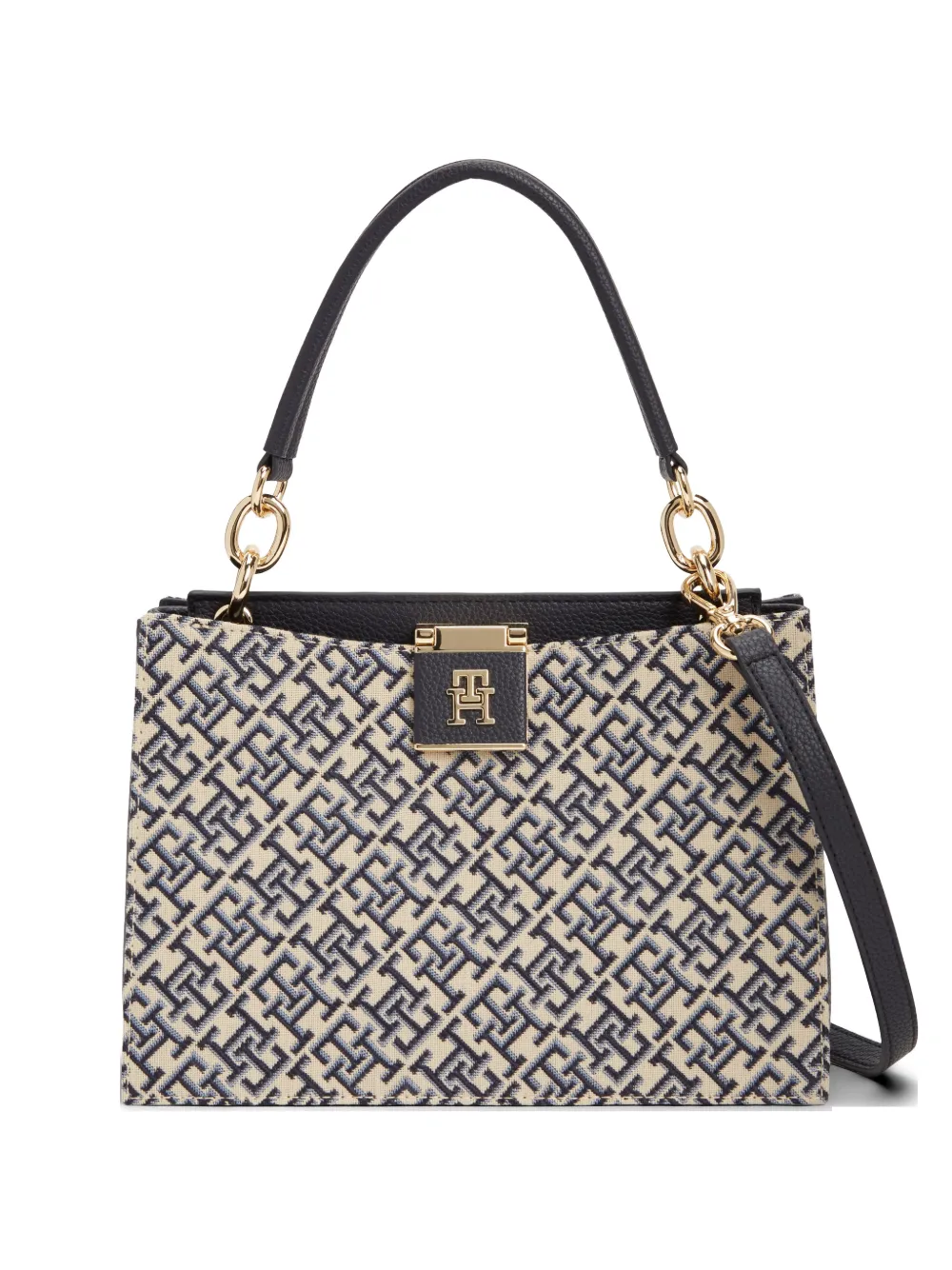 Tommy Hilfiger monogram-print tote bag - Blu