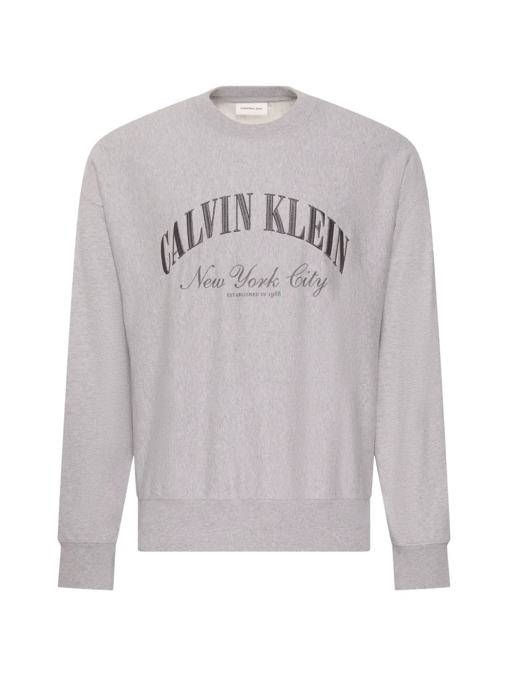 Calvin Klein logo-embroidery sweatshirt - Grigio
