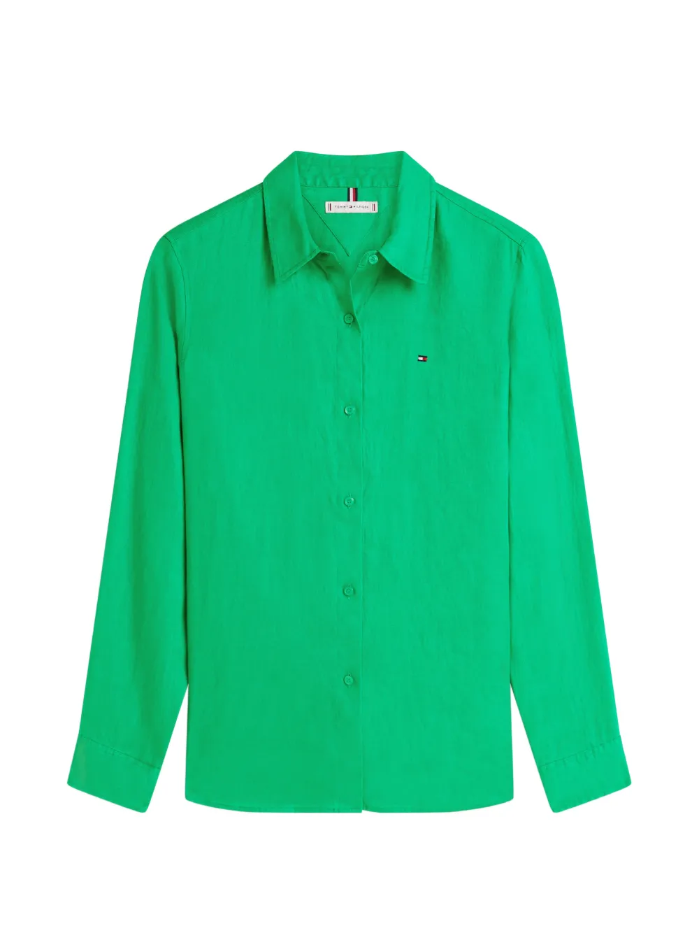 Tommy Hilfiger logo-embroidered button-down shirt - Verde