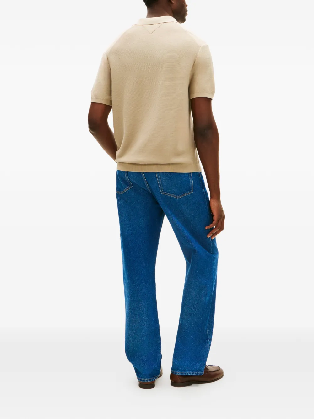 Tommy Hilfiger Poloshirt met korte mouwen Beige