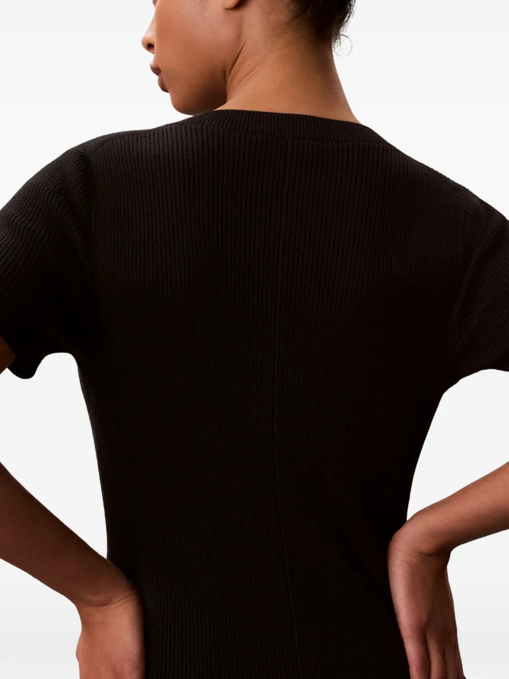 Calvin Klein Mini-jurk van crêpe Zwart