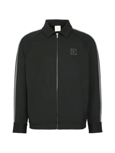 Calvin Klein Milano side-stripe logo-patch jacket