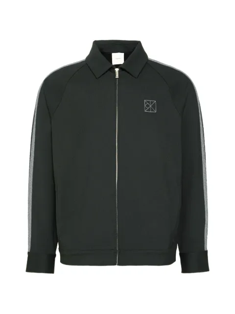 Calvin Klein Milano side-stripe logo-patch jacket