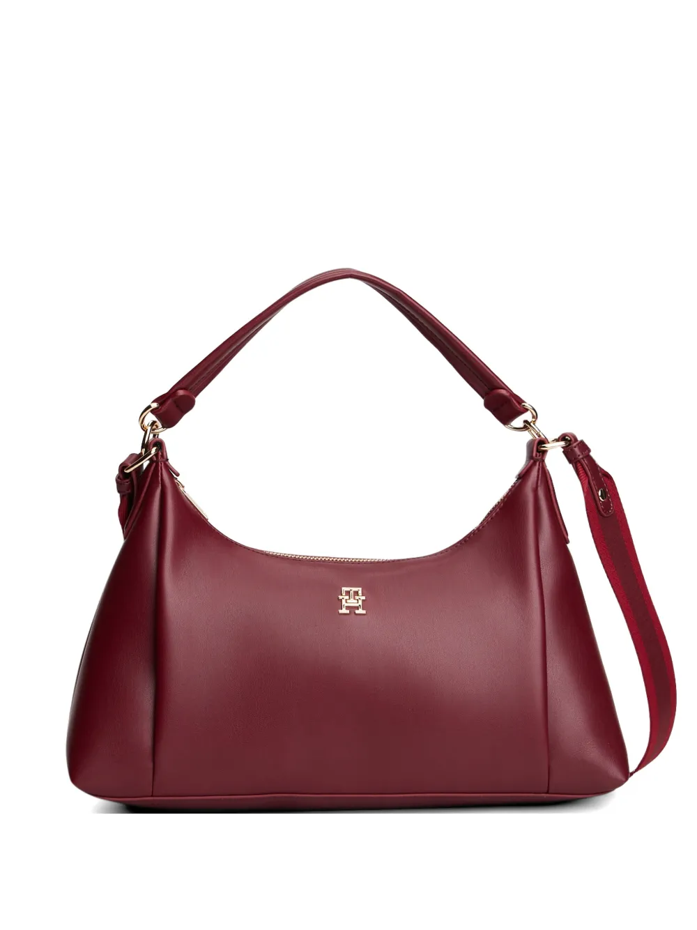 Tommy Hilfiger Essential logo-plaque tote bag - Rosso