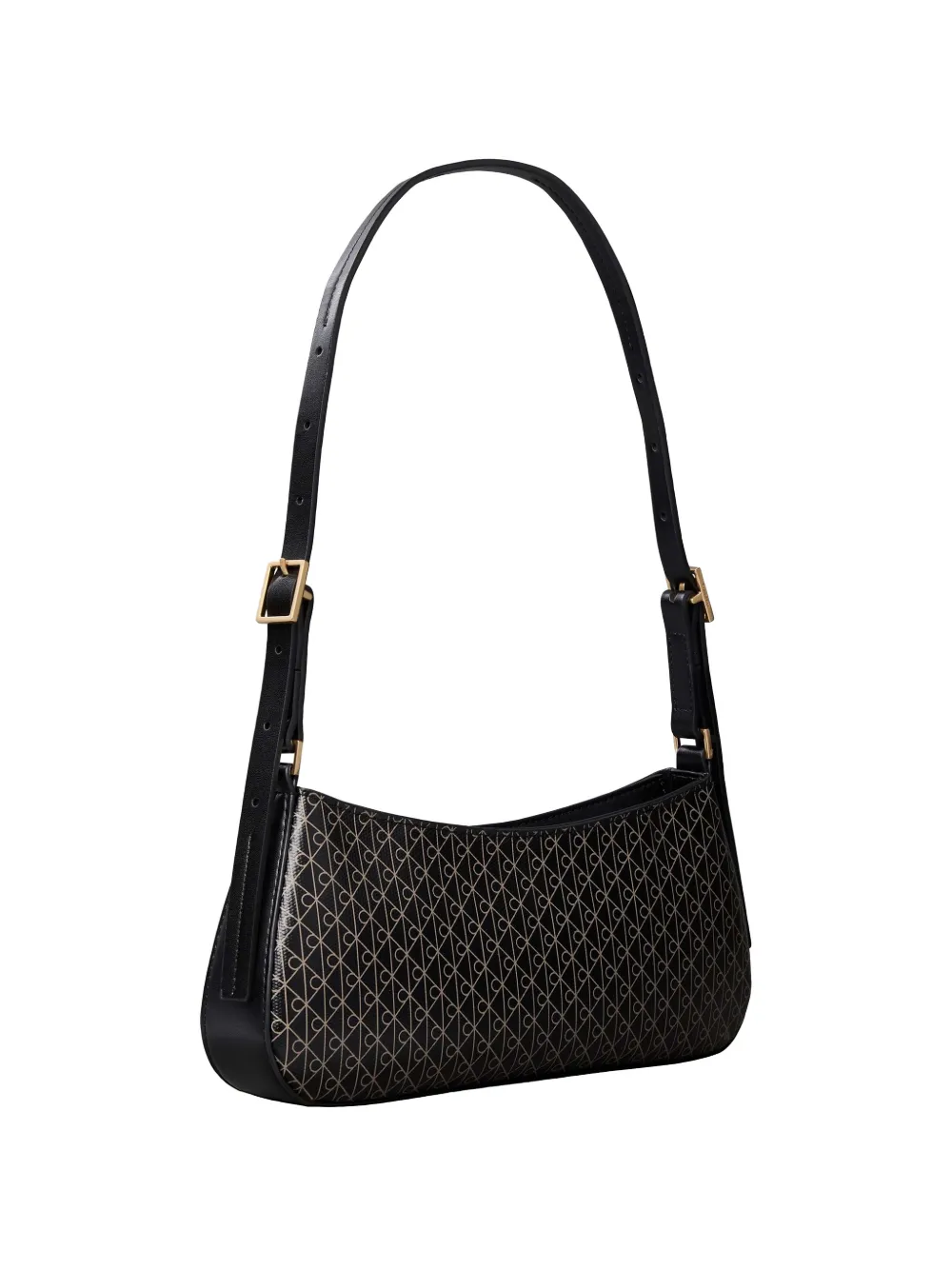 Calvin Klein small Emblem shoulder bag - Nero