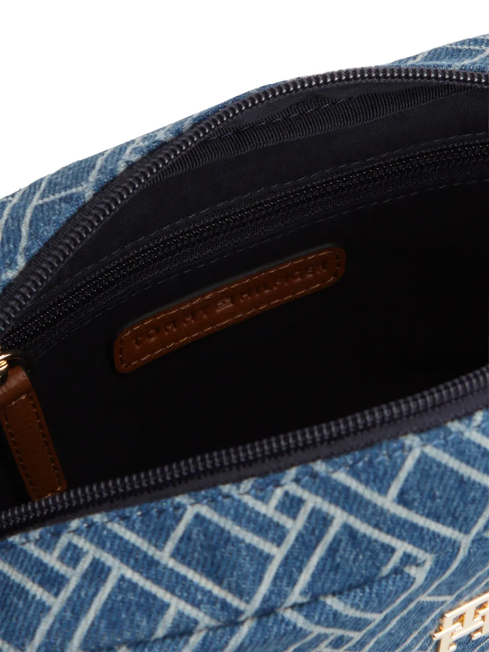 Tommy Hilfiger Schoudertas met monogramprint Blauw