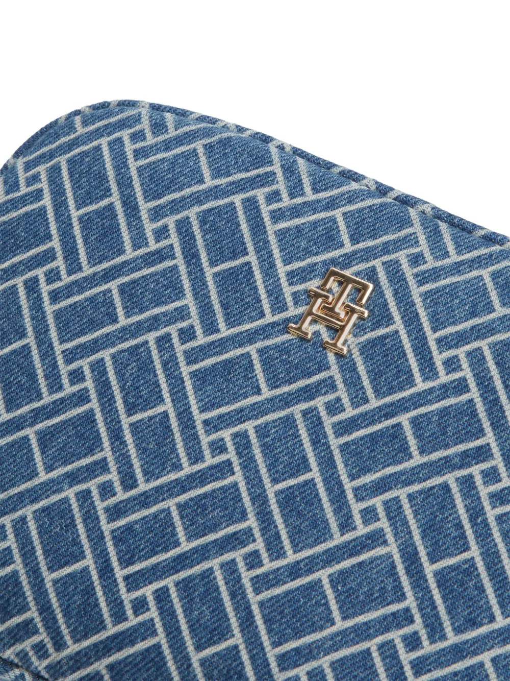 Tommy Hilfiger Schoudertas met monogramprint Blauw