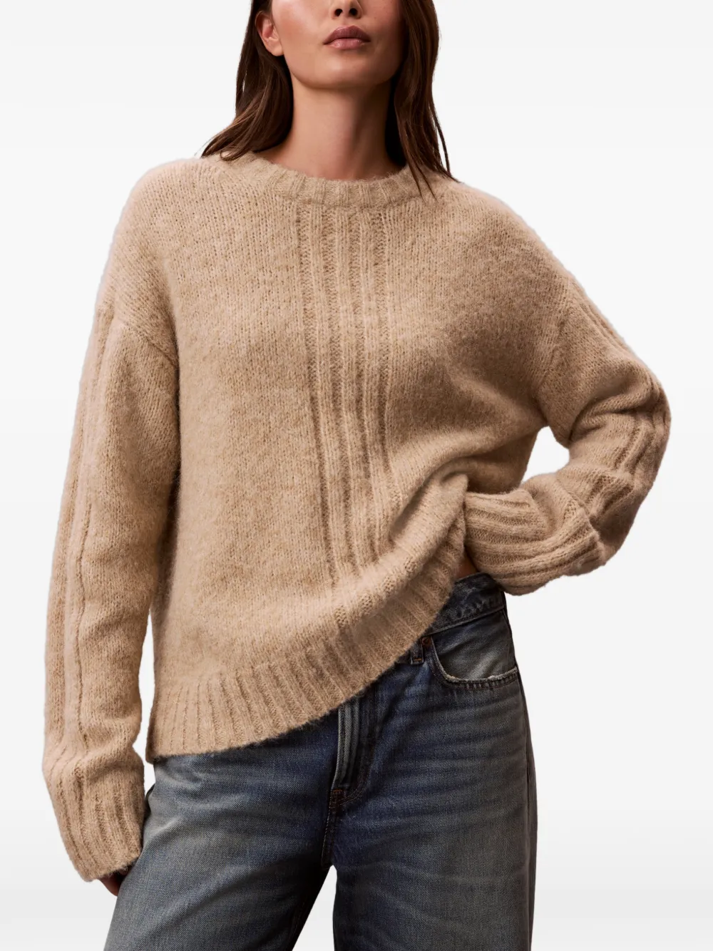 Calvin Klein brushed-effect jumper - Toni neutri