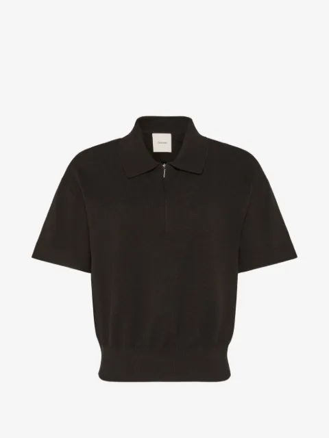 Calvin Klein quarter-zip short-sleeve sweater