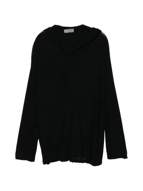 Yohji Yamamoto draped-detail jumper