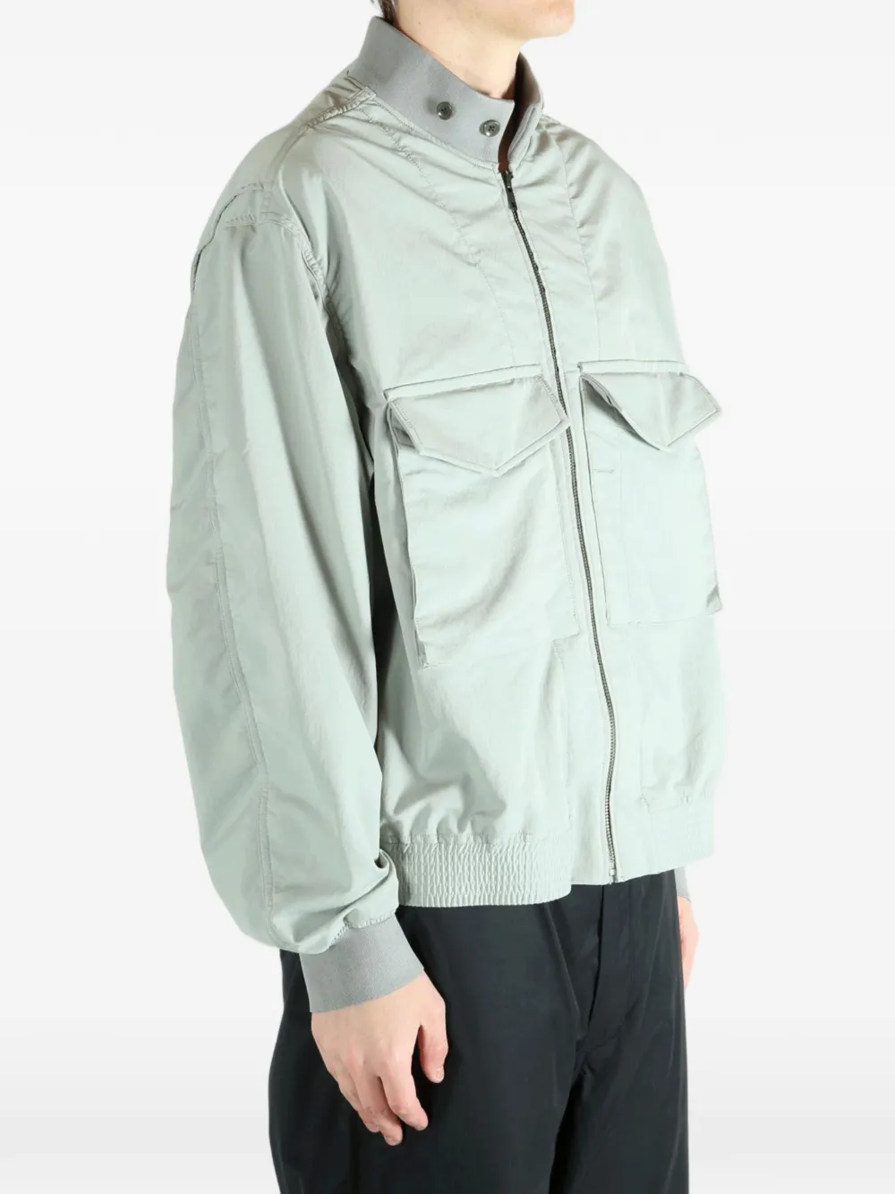 Nanamica Panelled Flap-pocket Jacket In Green