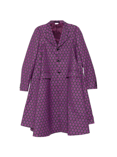 Comme des Garçons Homme Plus geometric-pattern single-breasted coat