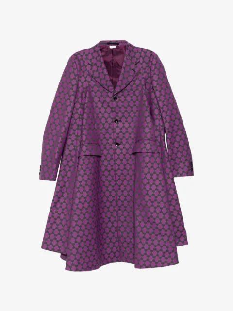 Comme des Garçons Homme Plus geometric-pattern single-breasted coat