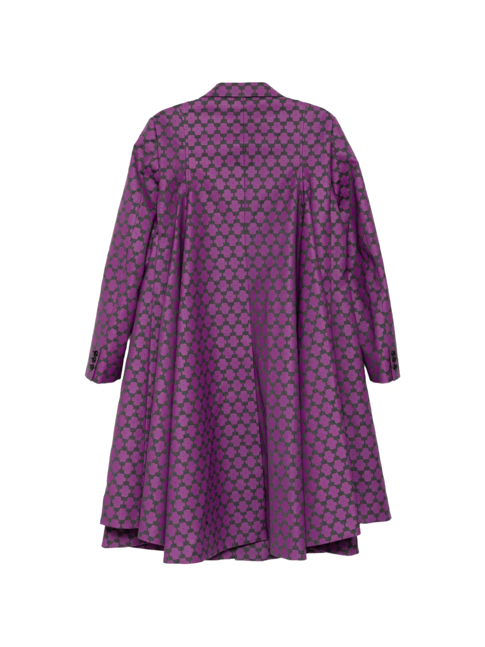 Comme des Garçons Homme Plus Jas met enkele rij knopen en geometrisch patroon Roze
