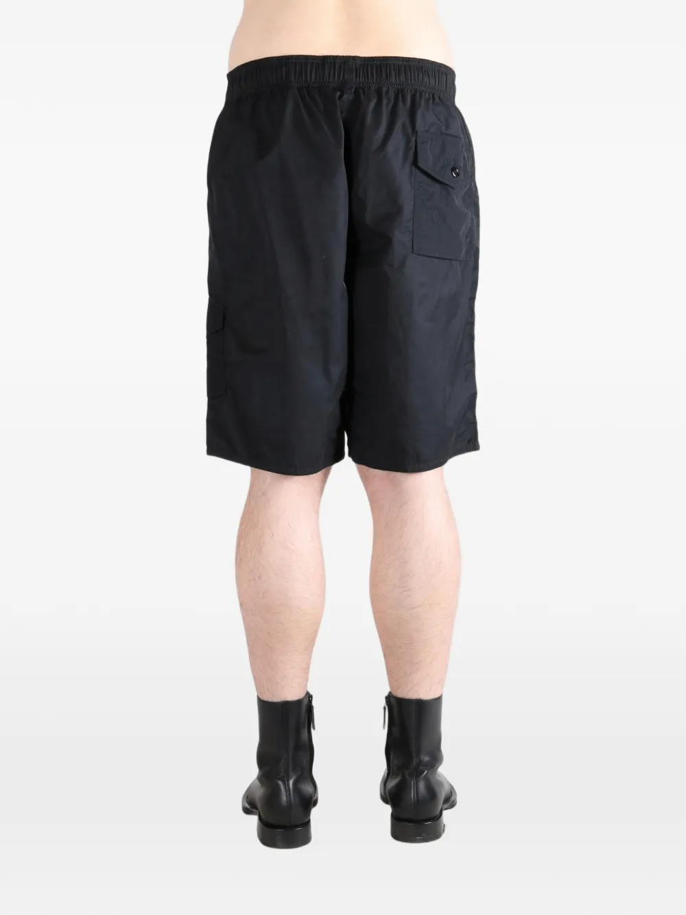 Nanamica Cargo shorts met elastische taille Zwart