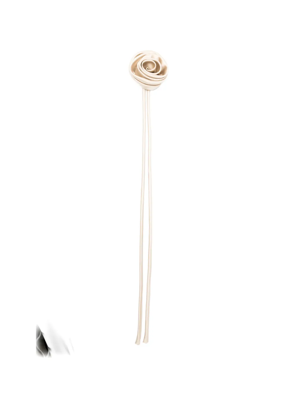 Max Mara Mxamoschea floral-appliqué brooch - Nude