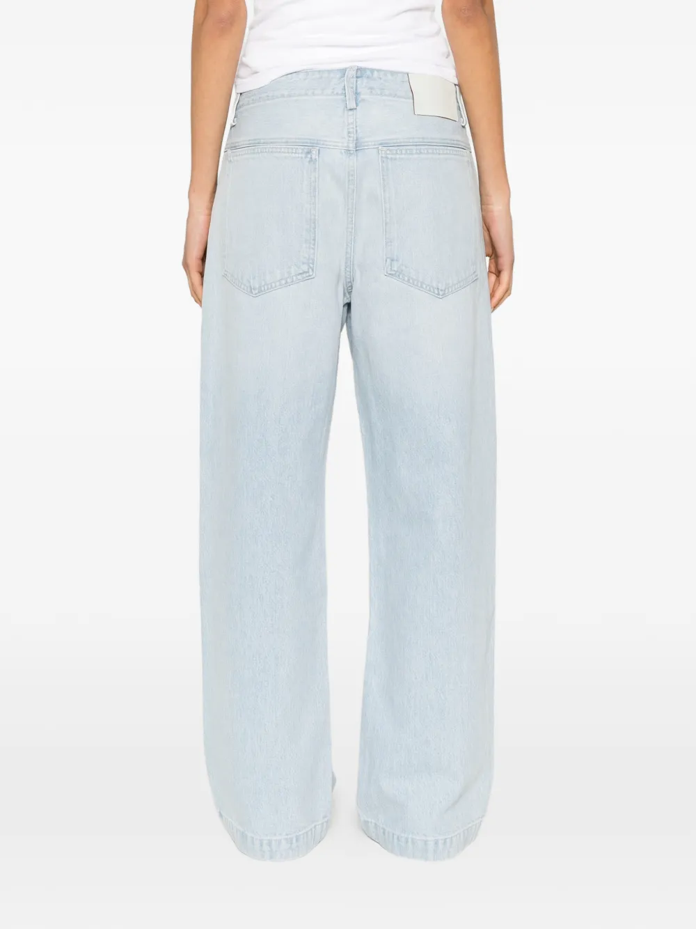 AGOLDE Jeans met knoopsluiting Blauw