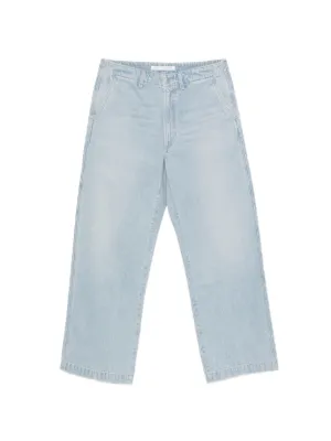 Alexander Wang mid-rise Inverted Blow Up Jeans With Embossed Logo