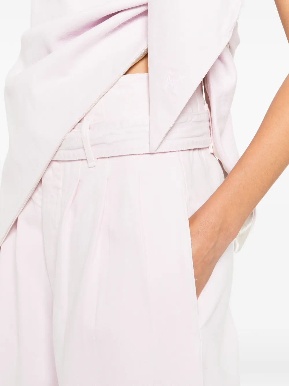 AGOLDE Corset jeans met ceintuur Roze