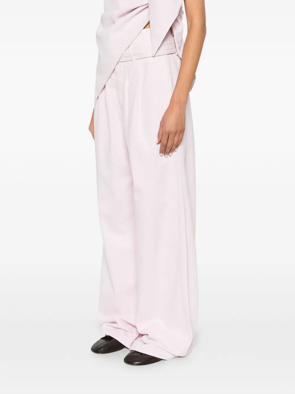 AGOLDE Corset jeans met ceintuur Roze