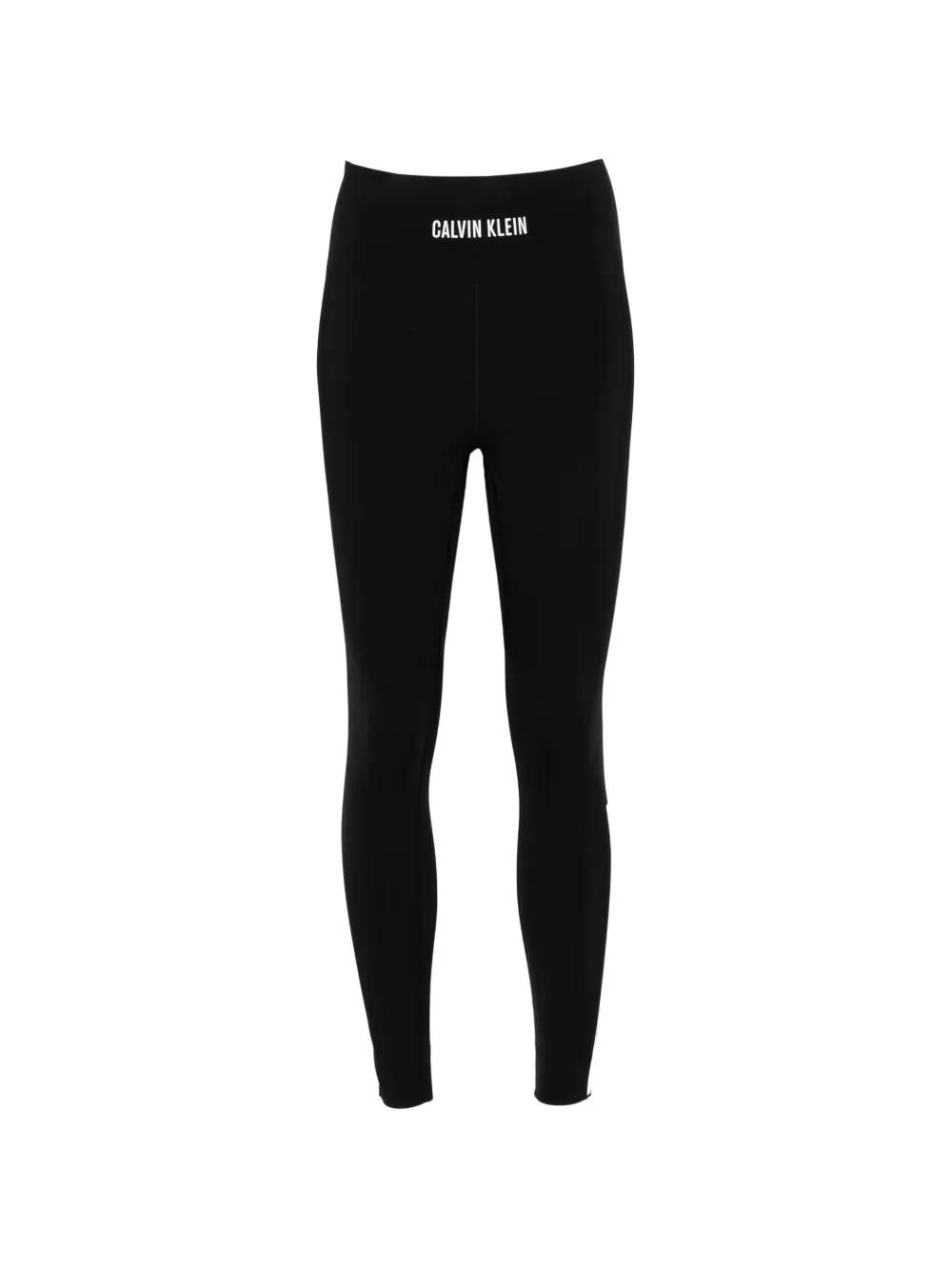 Calvin Klein logo-print performance leggings - Schwarz