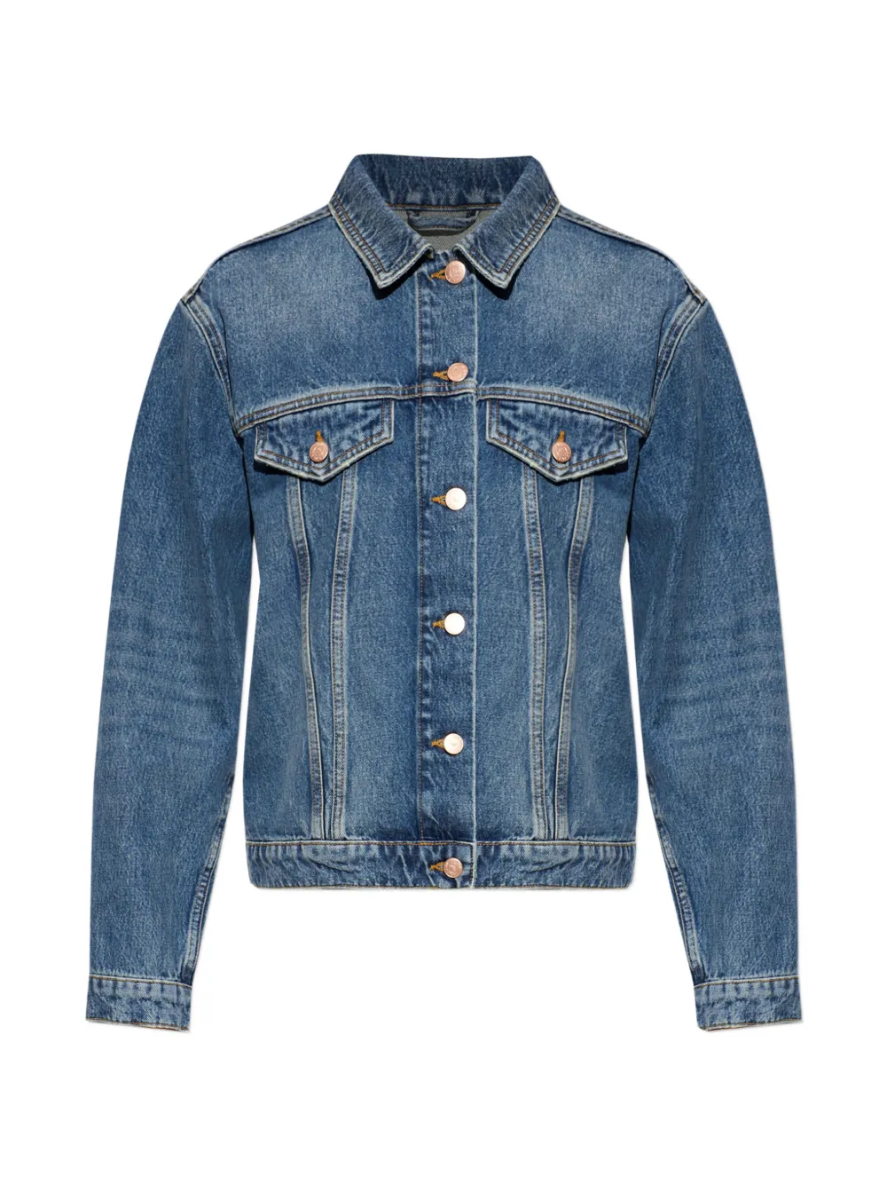 Emporio Armani button-up denim jacket - Blu