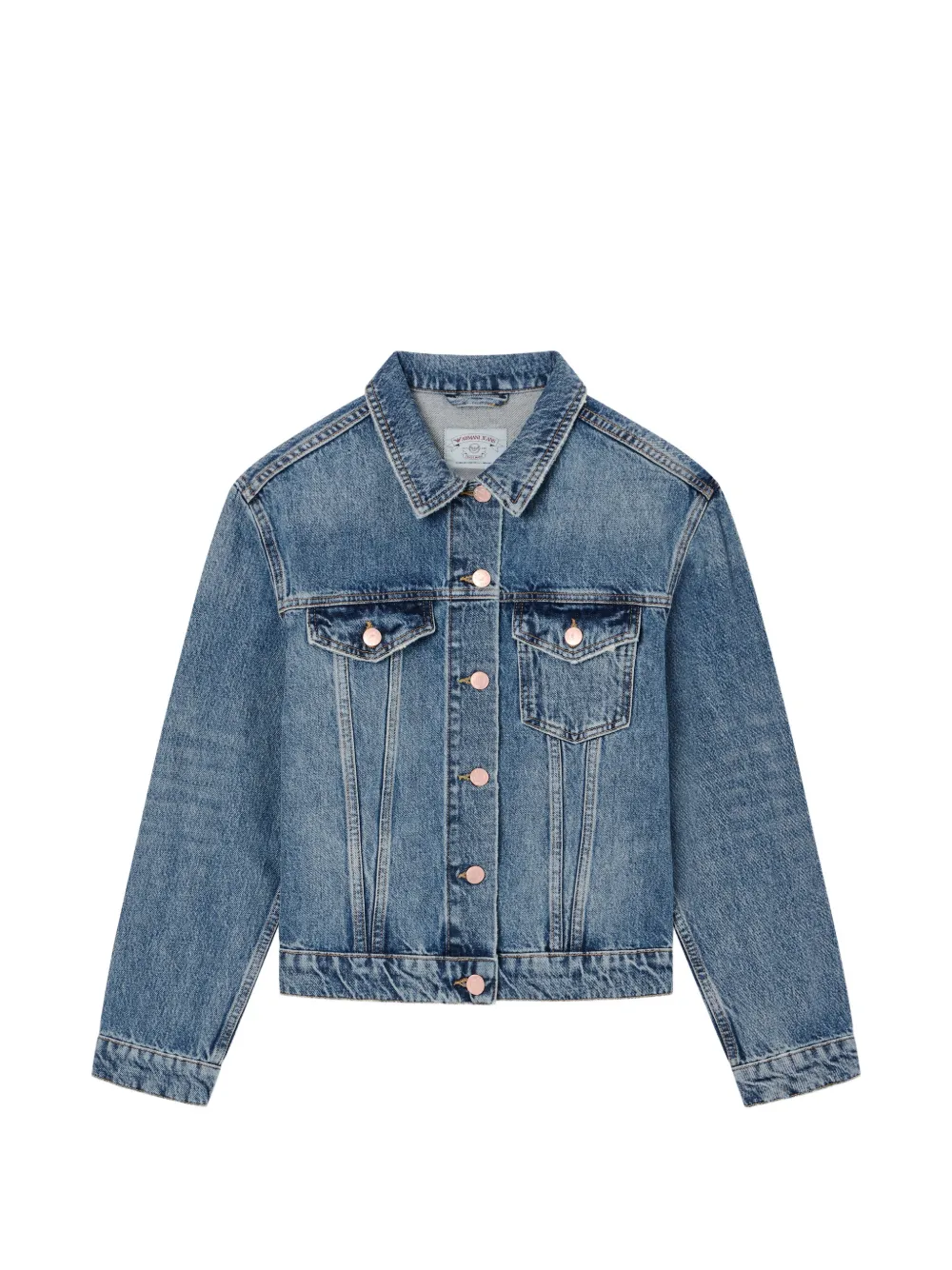 Emporio Armani button-up denim jacket - Blau