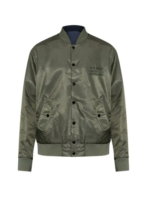 Balmain logo-embroidered reversible jacket