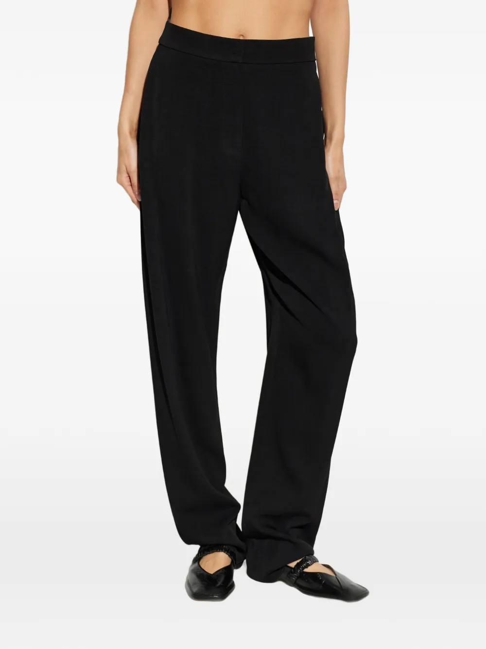 Emporio Armani Straight plooibroek Zwart