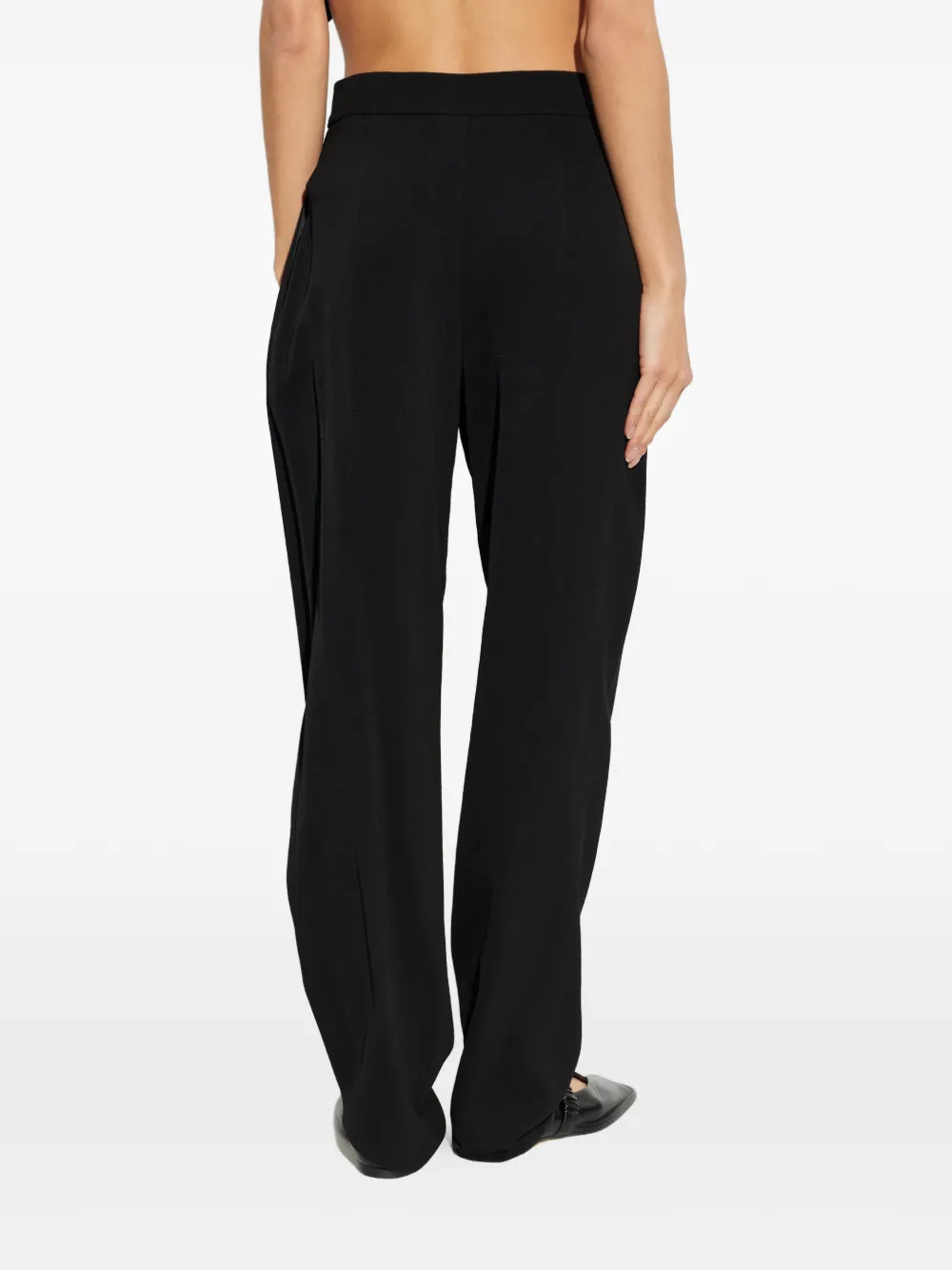 Emporio Armani Straight plooibroek Zwart