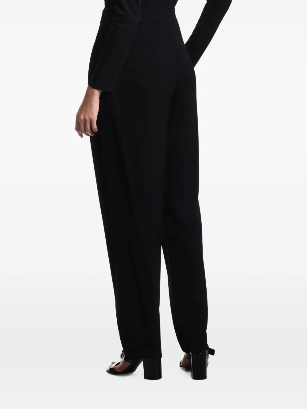 Emporio Armani Straight plooibroek Zwart