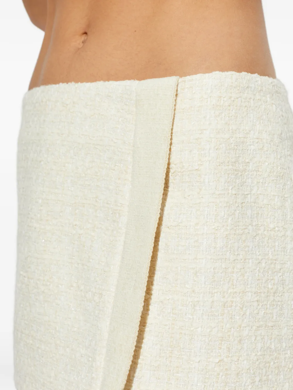 Balmain Tweed mini-rok Beige