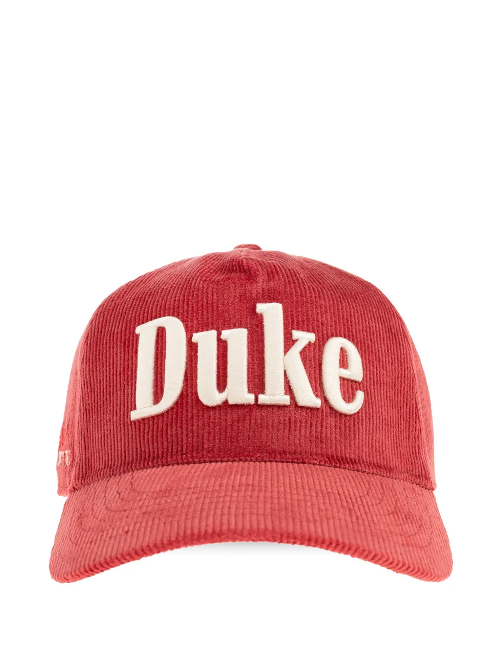 DUKE & DEXTER logo-embroidered corduroy cap - Rosso