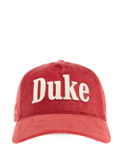 DUKE & DEXTER logo-embroidered corduroy cap