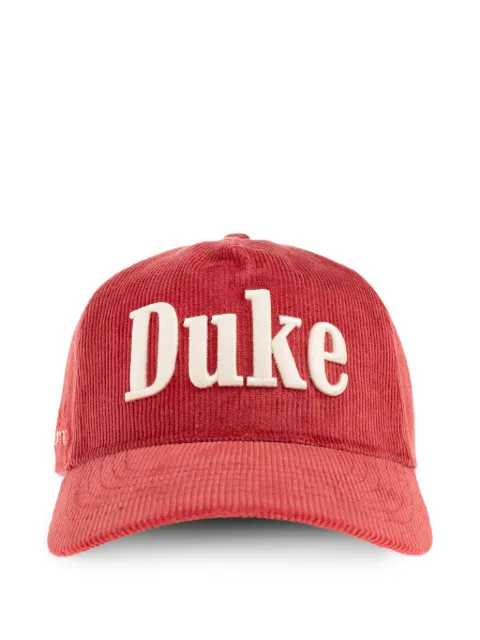 DUKE & DEXTER logo-embroidered corduroy cap