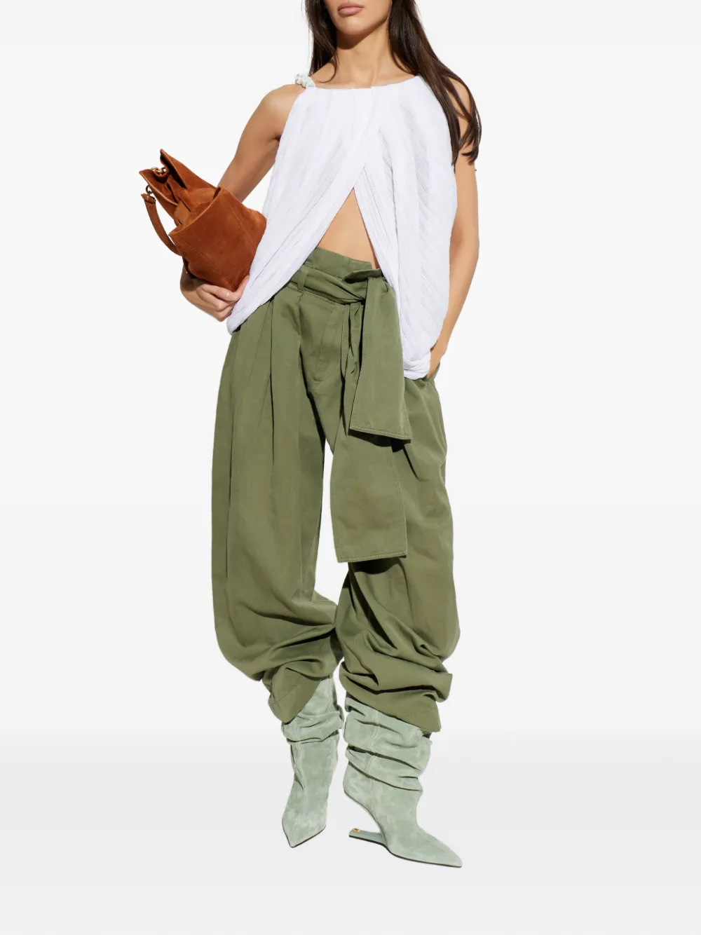 Balmain Hoodie verfraaid met kralen Wit