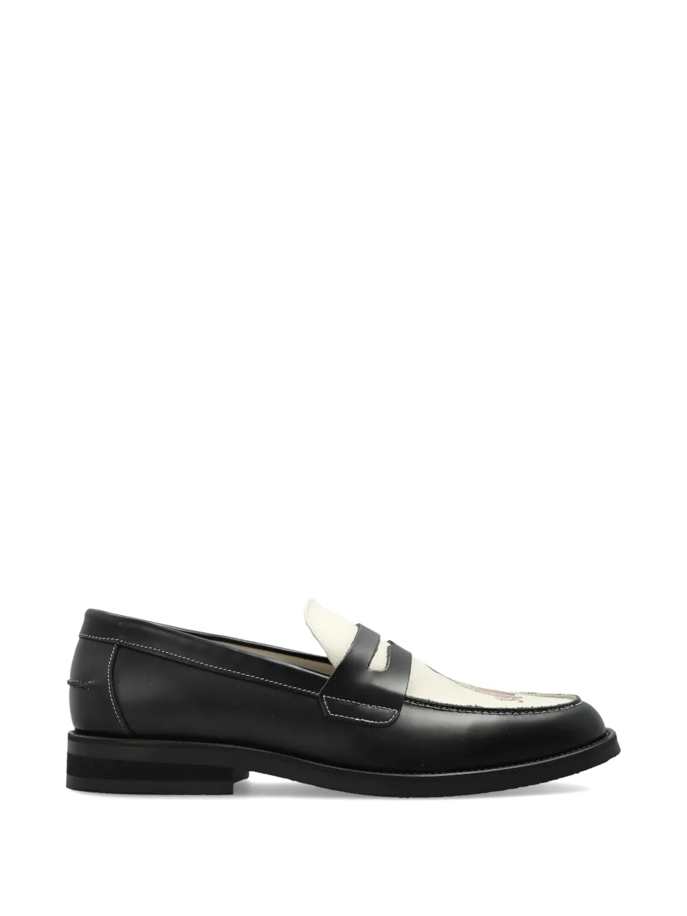 DUKE & DEXTER Wilde dalmatian-print loafers - Nero