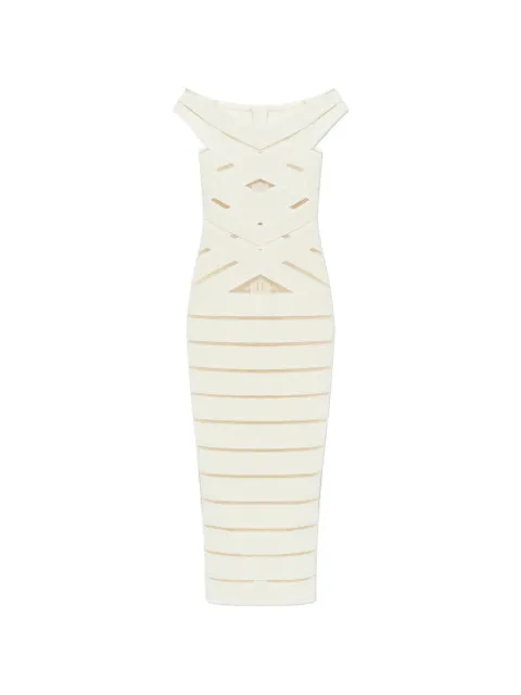 Balmain vestido corto con detalle de glitter