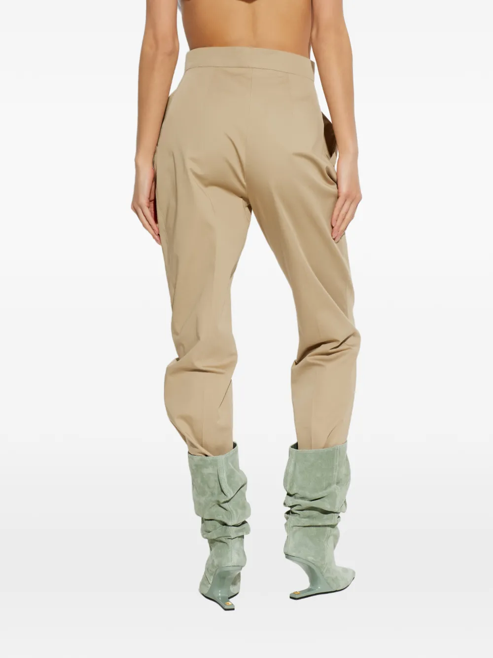 Balmain Cropped broek Beige